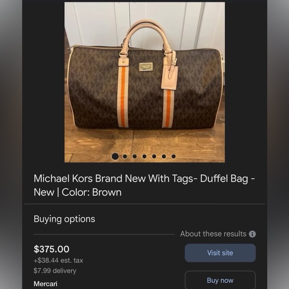 MICHAEL KORS DUFFLE BAG - Picture 2 of 11